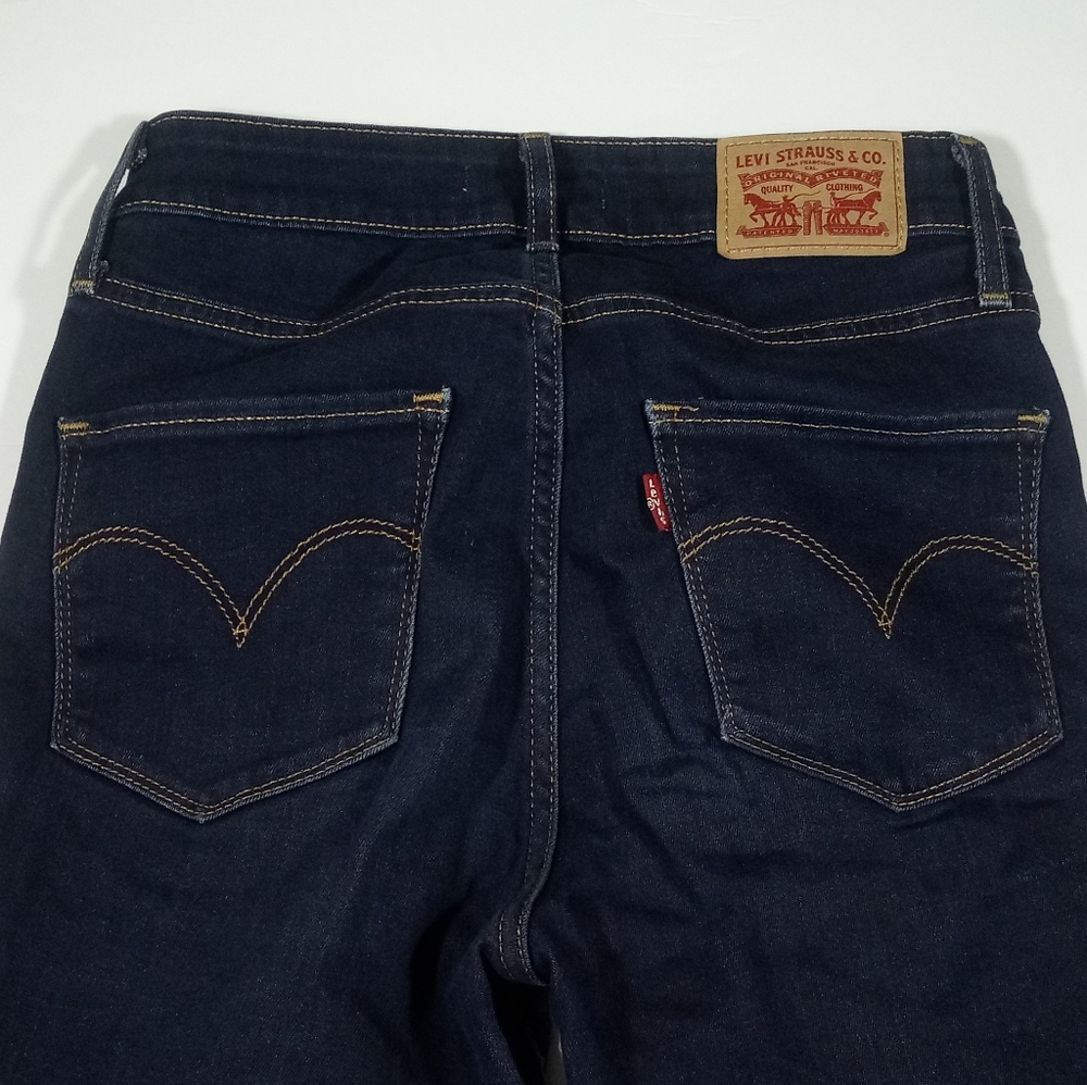 Levi’s 721 High Rise Dark Wash Skinny Jeans Size 25 - Picture 4 of 10